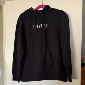 PacSun Black Hoodie with White Lettering